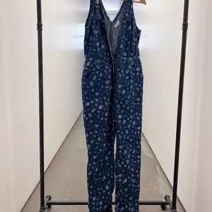 blue jumpsuit